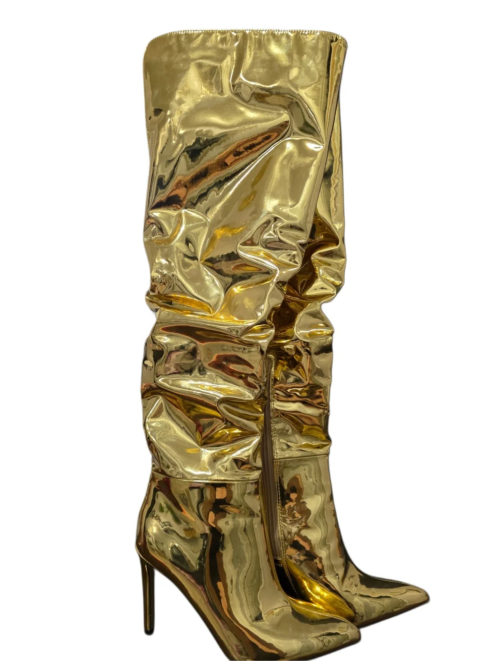 I.N.C. International Concepts Women's Gold Iyonna Over-The-Knee Slouch Boots NIB